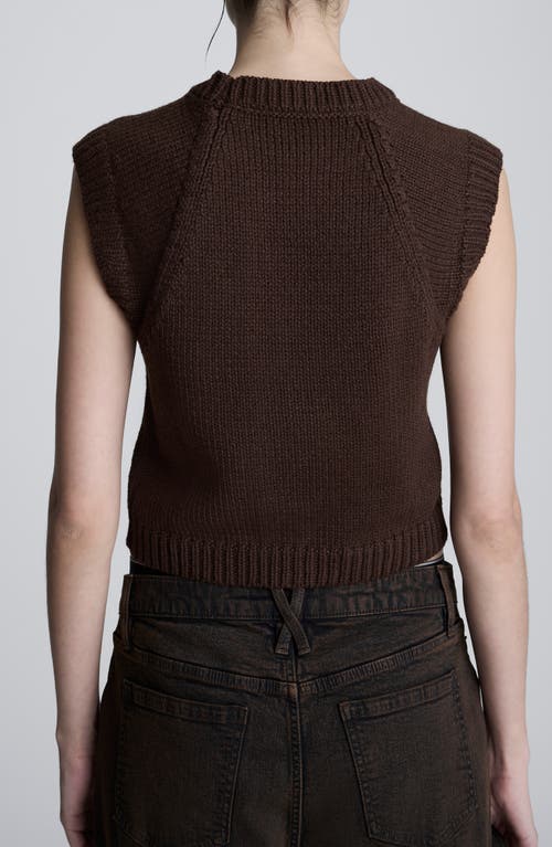 Kenneth Cole Sleeveless Crewneck Pullover Sweater Vest In Burgundy