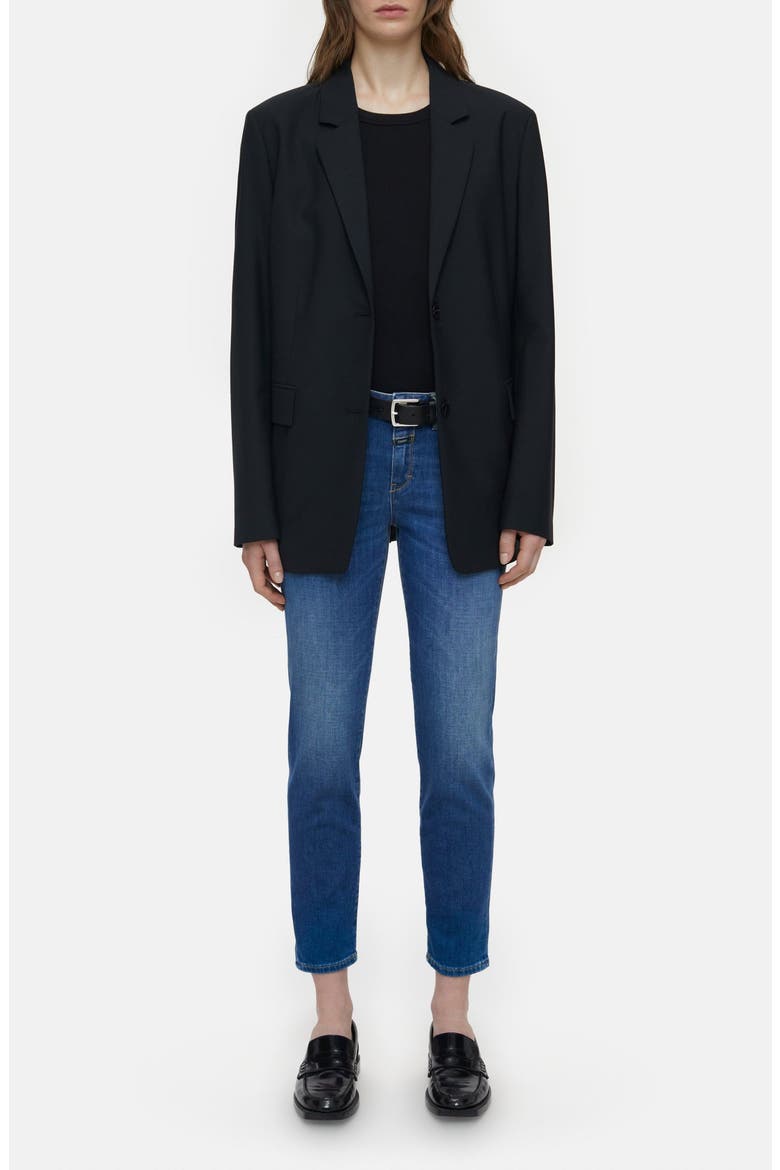 Baker Skinny Jeans, Alternate, color, DARK BLUE