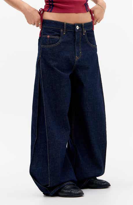 BDG Urban Outfitters Jaya Side Pleat Wide Leg Jeans