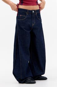 BDG Urban Outfitters Jaya Side Pleat Wide Leg Jeans