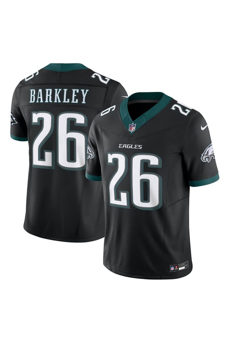 Men's Nike Saquon Barkley Black Philadelphia Eagles Vapor F.U.S.E. Limited Jersey, Alternate, color, Black