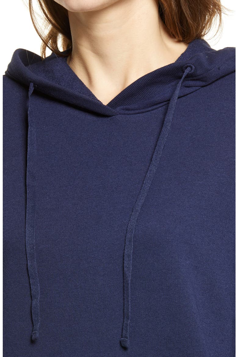 French Terry Pullover Hoodie, Alternate, color, NAVY PEACOAT