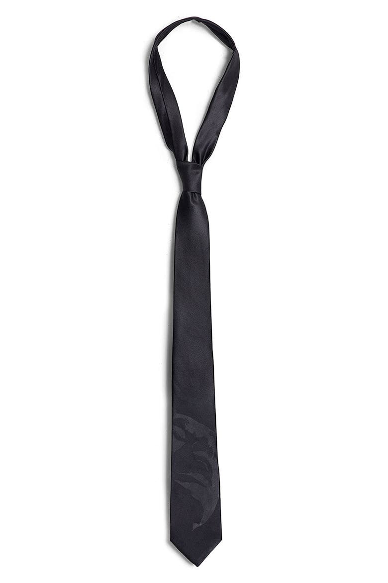 Miserable Tie, Main, color, BLACK