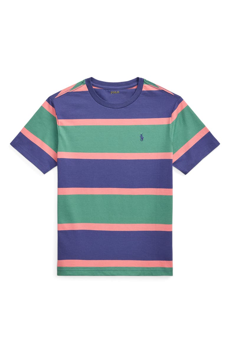 Polo Ralph Lauren Kids' Stripe Cotton T-Shirt, Main, color, 