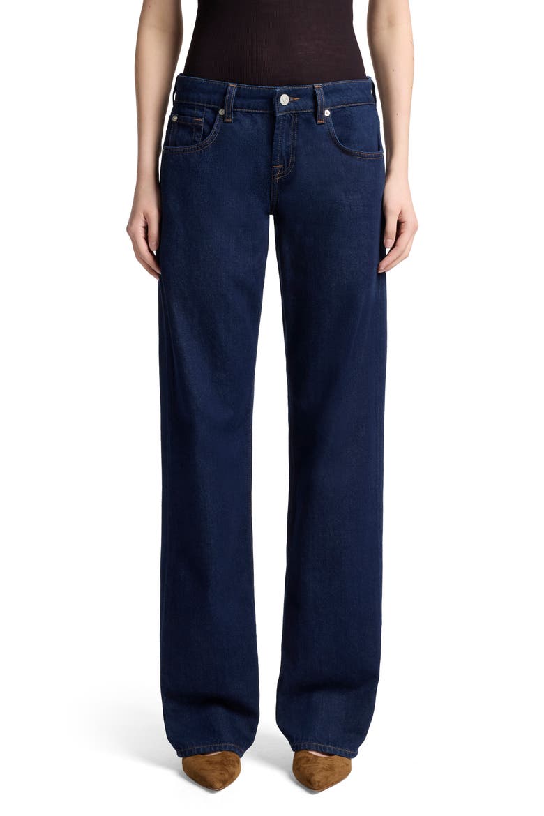 Low Rise Relaxed Straight Leg Jeans, Main, color, FRANKLIN