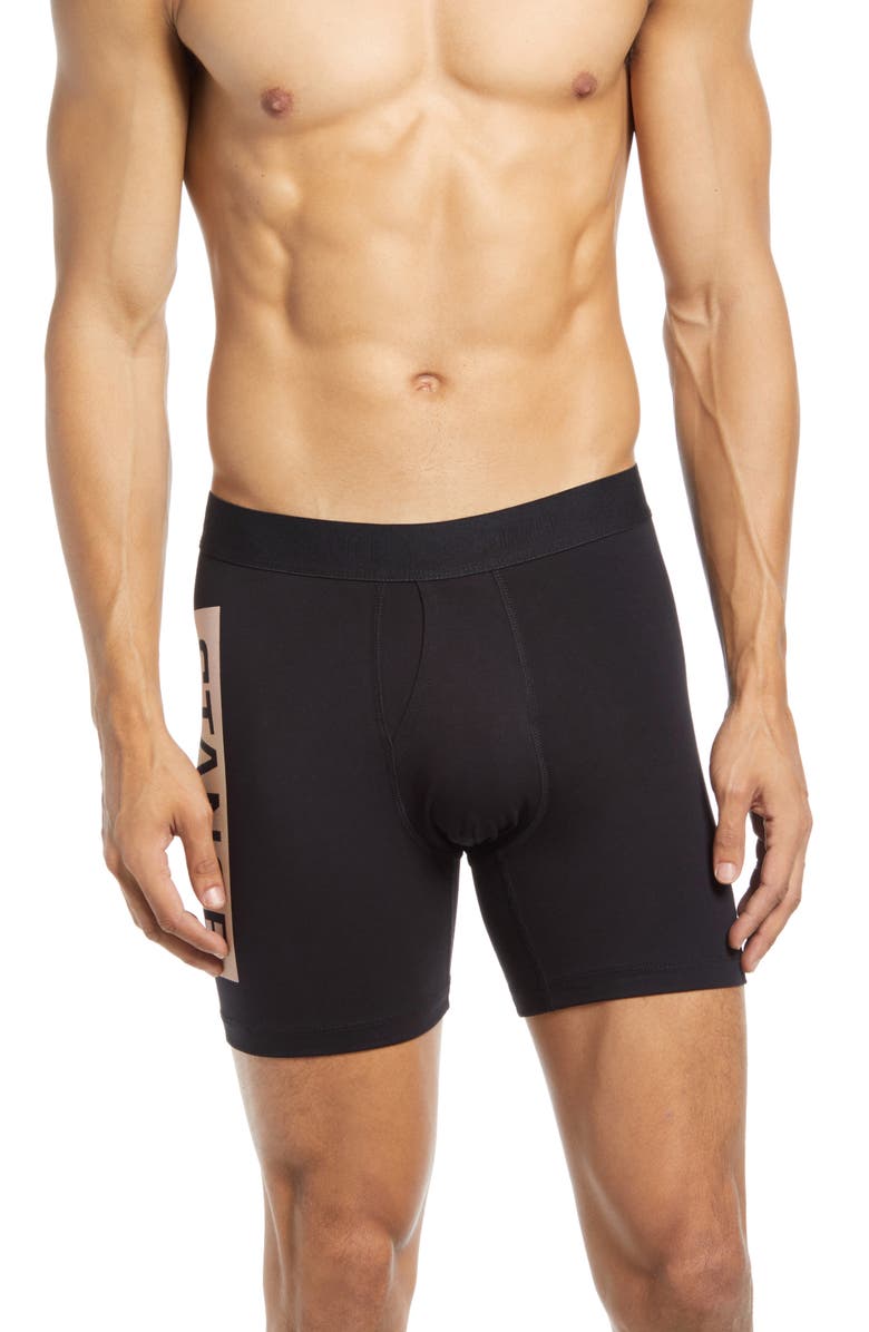 Stance Logo Boxer Briefs, Main, color, Black