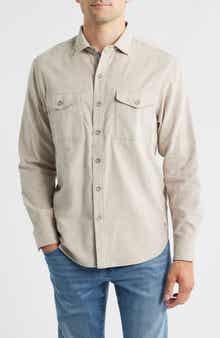 Coastline Cord Heather Bay Cotton Corduroy Button-Up Shirt