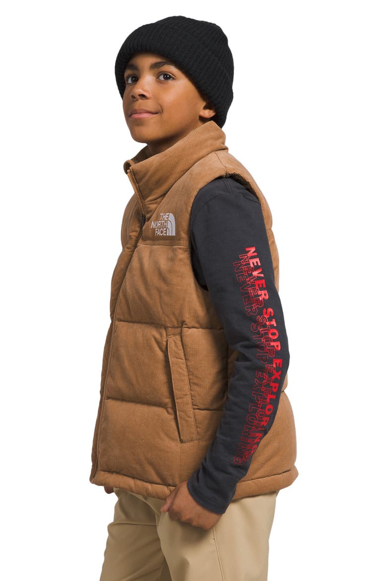 Kids' 1996 Retro Nuptse® Puffer Vest, Alternate, color, ALMOND BUTTER