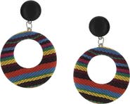 OLIVIA WELLES Neva Leopard Print Earrings