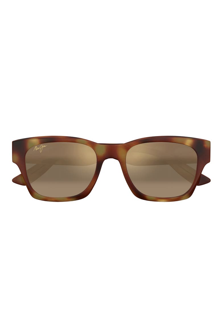 Valley Isle 59mm PolarizedPlus2® Rectangular Sunglasses, Main, color, BROWN