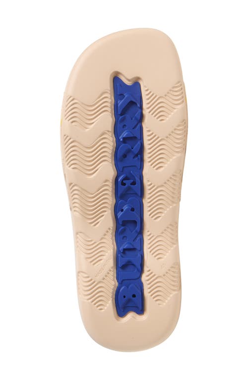 BURBERRY BURBERRY DIVE EMBOSSED CHECK POOL SLIDE SANDAL