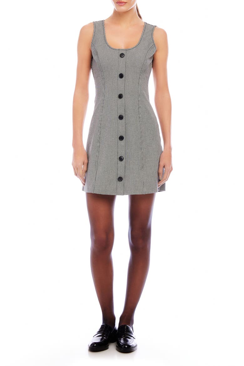 Avery Houndstooth Minidress, Main, color, HOUNDSTOOTH