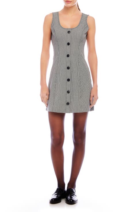 Avery Houndstooth Minidress