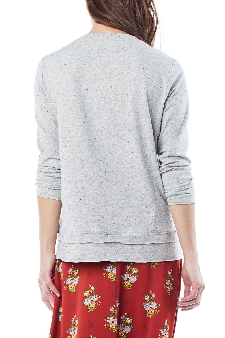 Christy Long Sleeve Maternity/Nursing Top, Alternate, color, GREY NEW