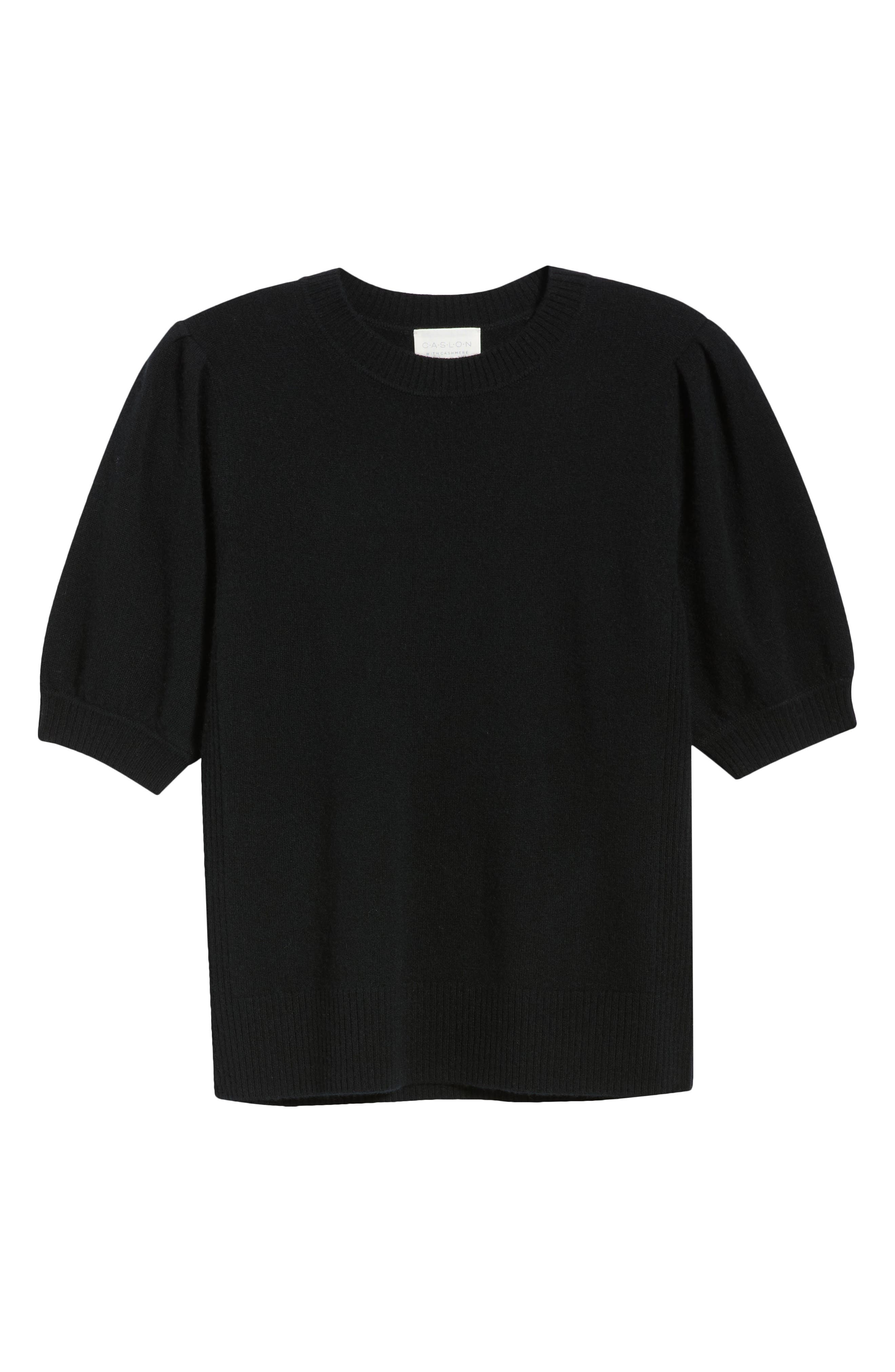 Puff Sleeve Wool & Cashmere Sweater