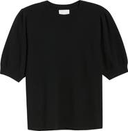 Caslon® Puff Sleeve Wool & Cashmere Sweater