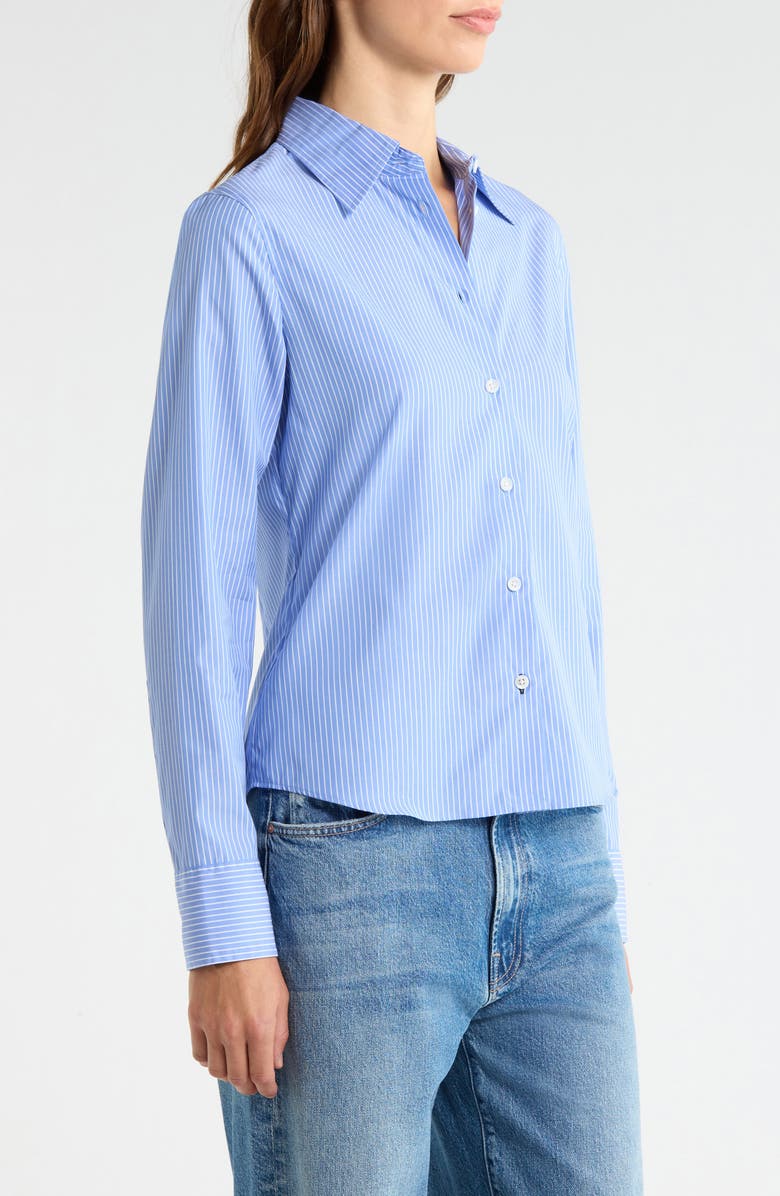 rag & bone Dayton Stripe Shirt, Alternate, color, Blue Stripe