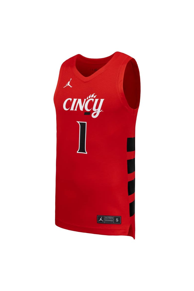 Men's Nike #1 Red Cincinnati Bearcats Replica Basketball Jersey, Alternate, color, Red