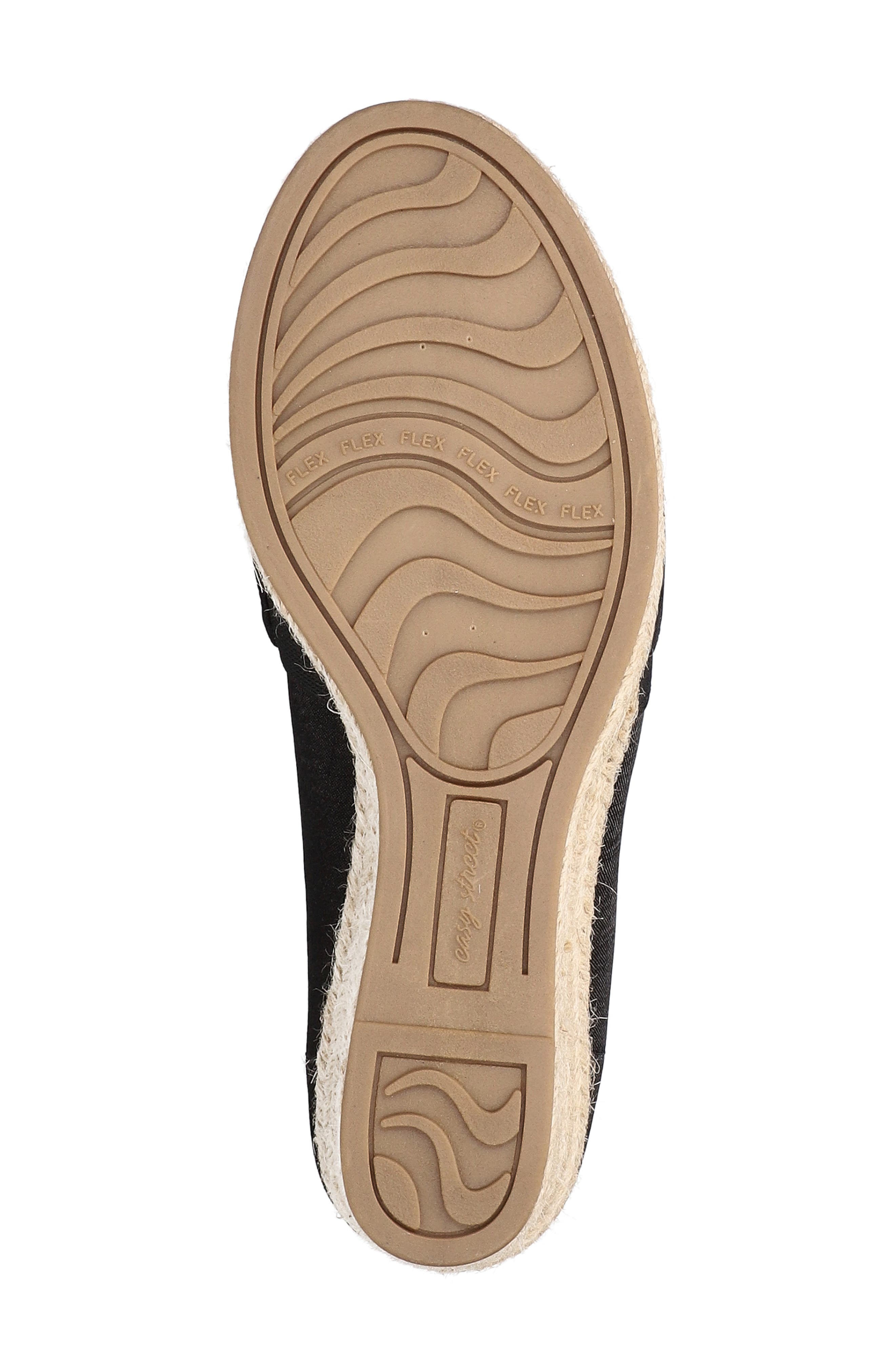 EASY STREET Jasper Espadrille Wedge Pump, Alternate, color, Black Thai Silk