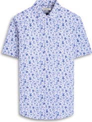 Bugatchi Orson Stretch Cotton Short Sleeve Button-Up Shirt