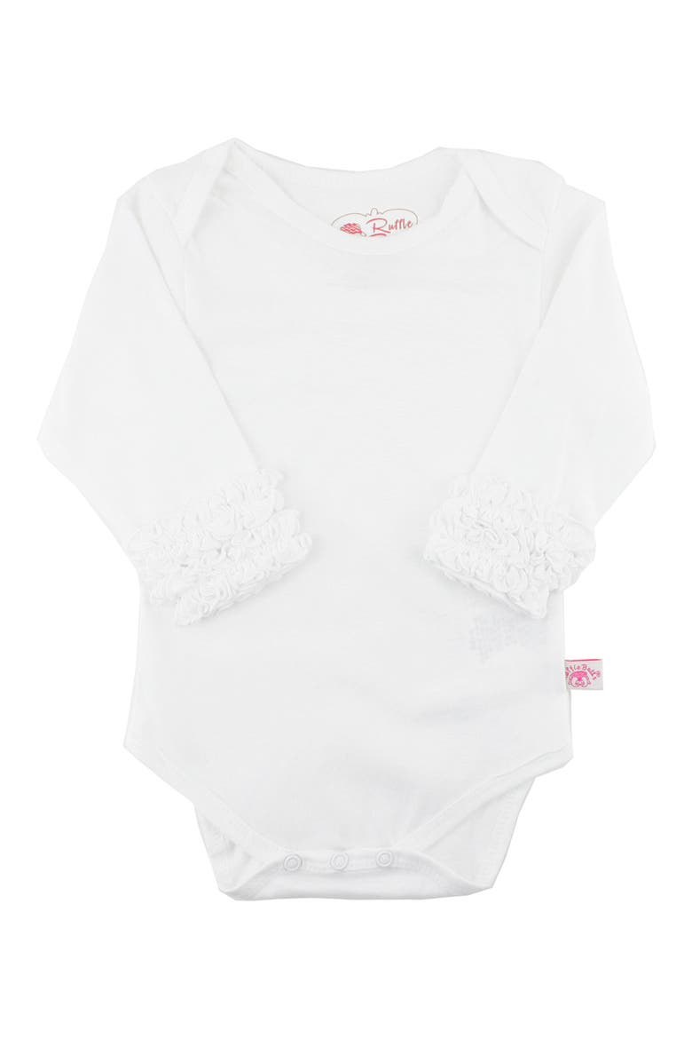 Long Sleeve Bodysuit & Stripe Tights Set, Alternate, color, WHITE