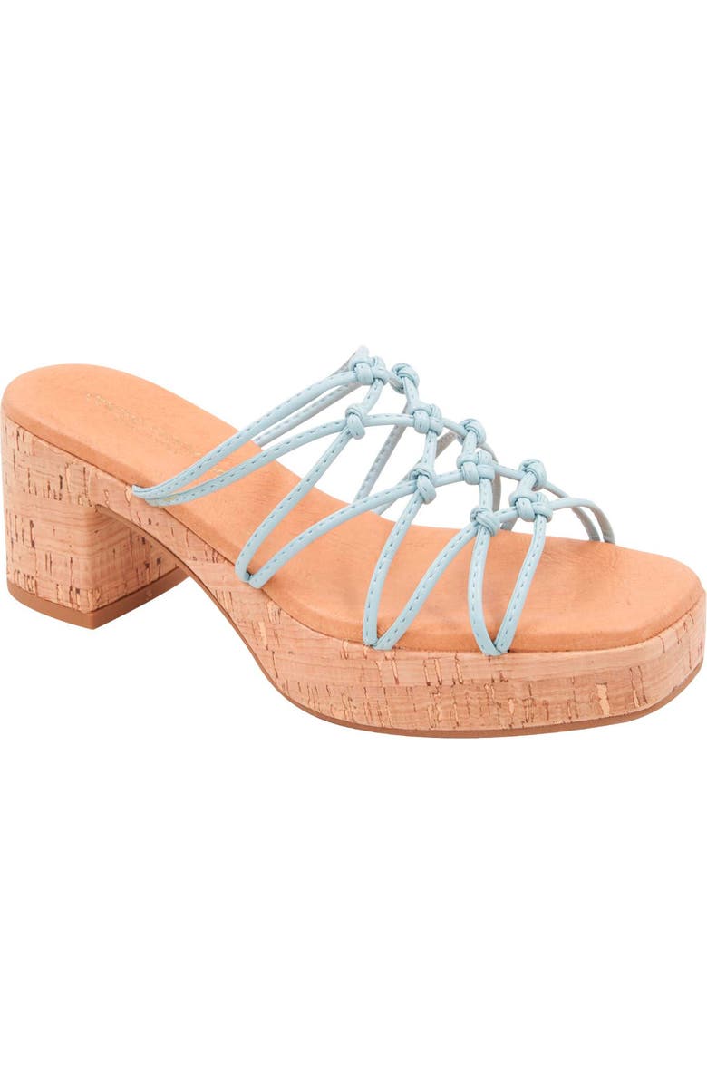 André Assous Camryn Platform Slide Sandal, Main, color, Ice Blue