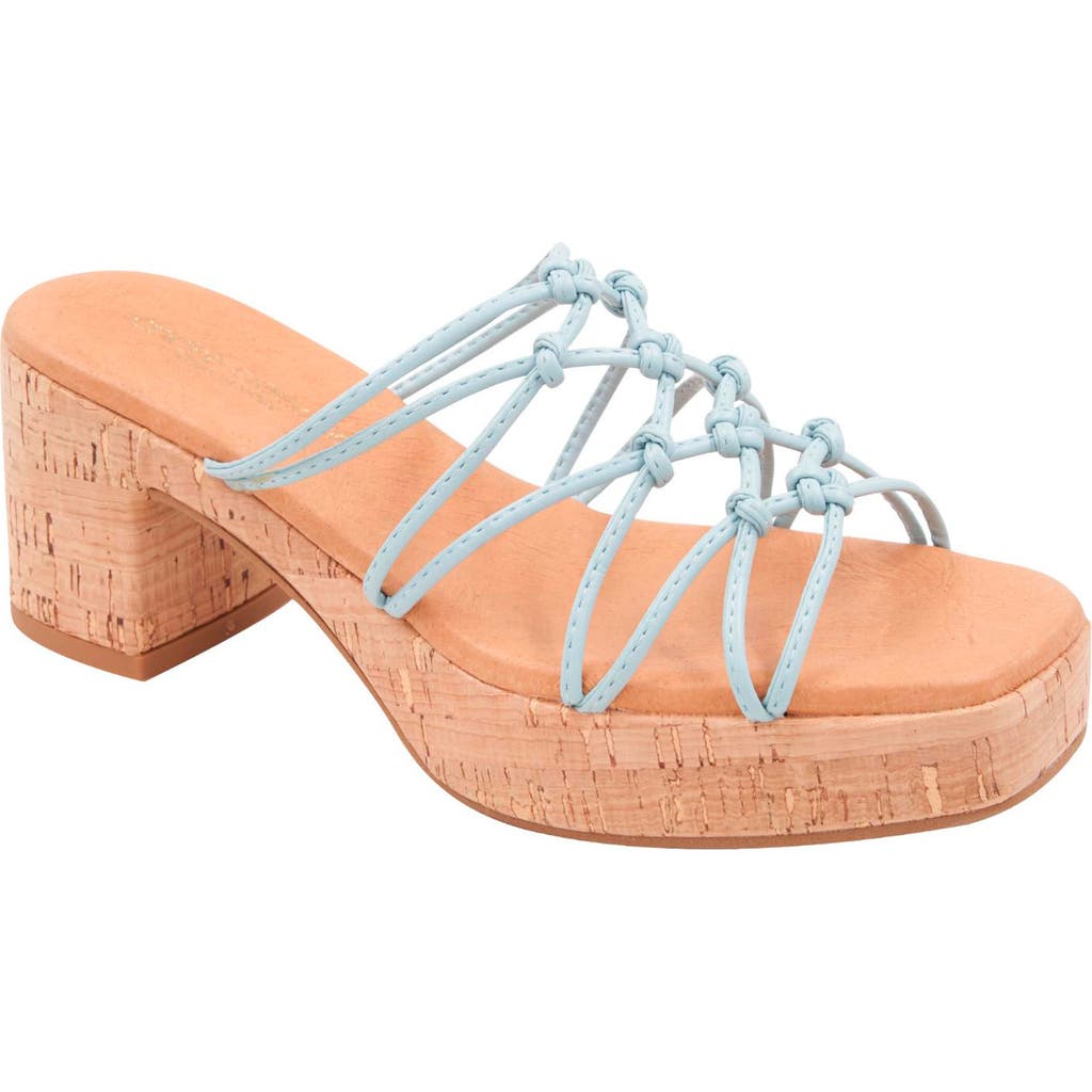 Andre Assous André Assous Camryn Platform Slide Sandal In Blue