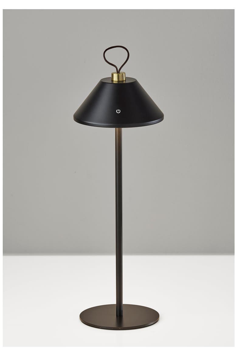 Danny Cordless LED Lamp, Alternate, color, BLACK / ANTIQUE BRASS