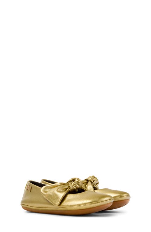 Camper Kids' Right Ballerina Flat In Gold