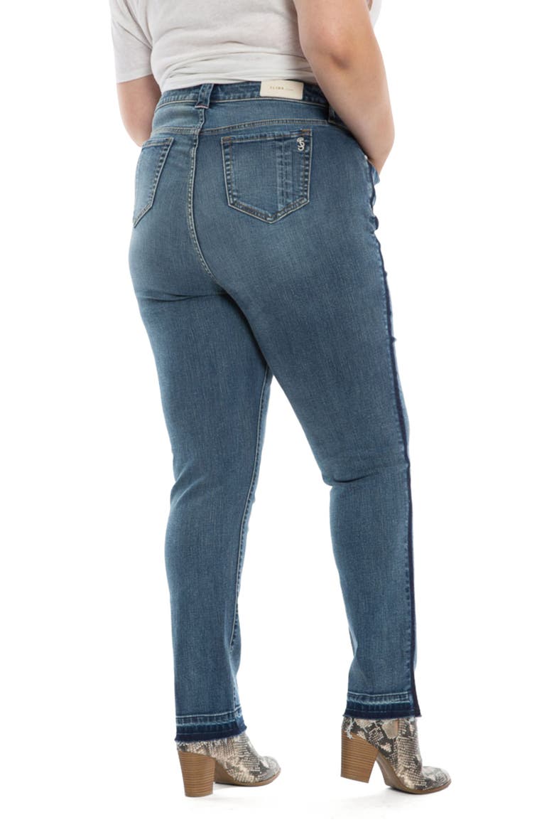 High Waist Release Hem Boyfriend Jeans, Alternate, color, KAMILA