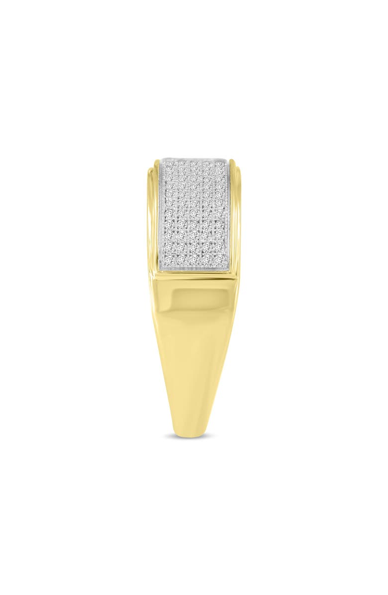 LuvMyJewelry Quintus Unisex Diamond Band Ring in 10K Gold, Alternate, color, 10K Yellow Gold