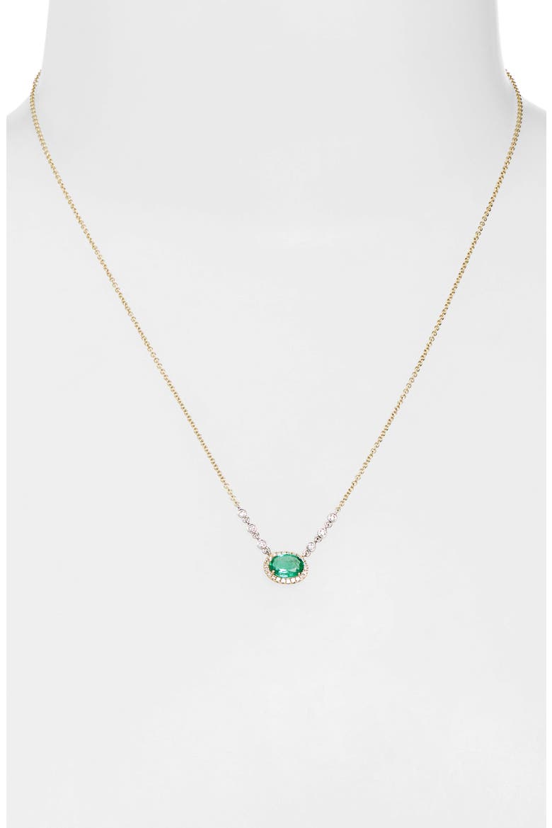 Emerald Pendant Necklace, Alternate, color, YELLOW