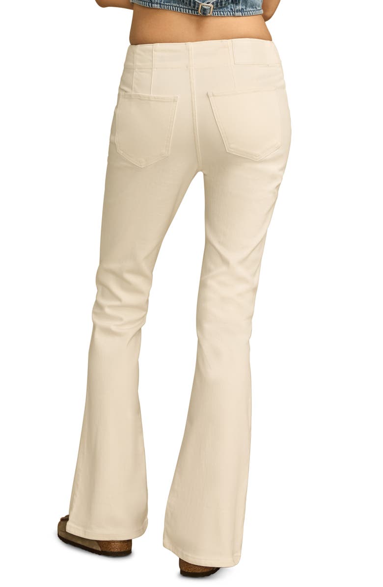 Lucky Brand Stevie High Waist Flare Jeans, Alternate, color, Bright White