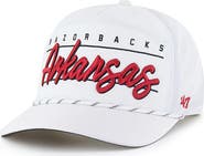 '47 Men's '47 White Arkansas Razorbacks Condor Hitch brrr° Adjustable Hat