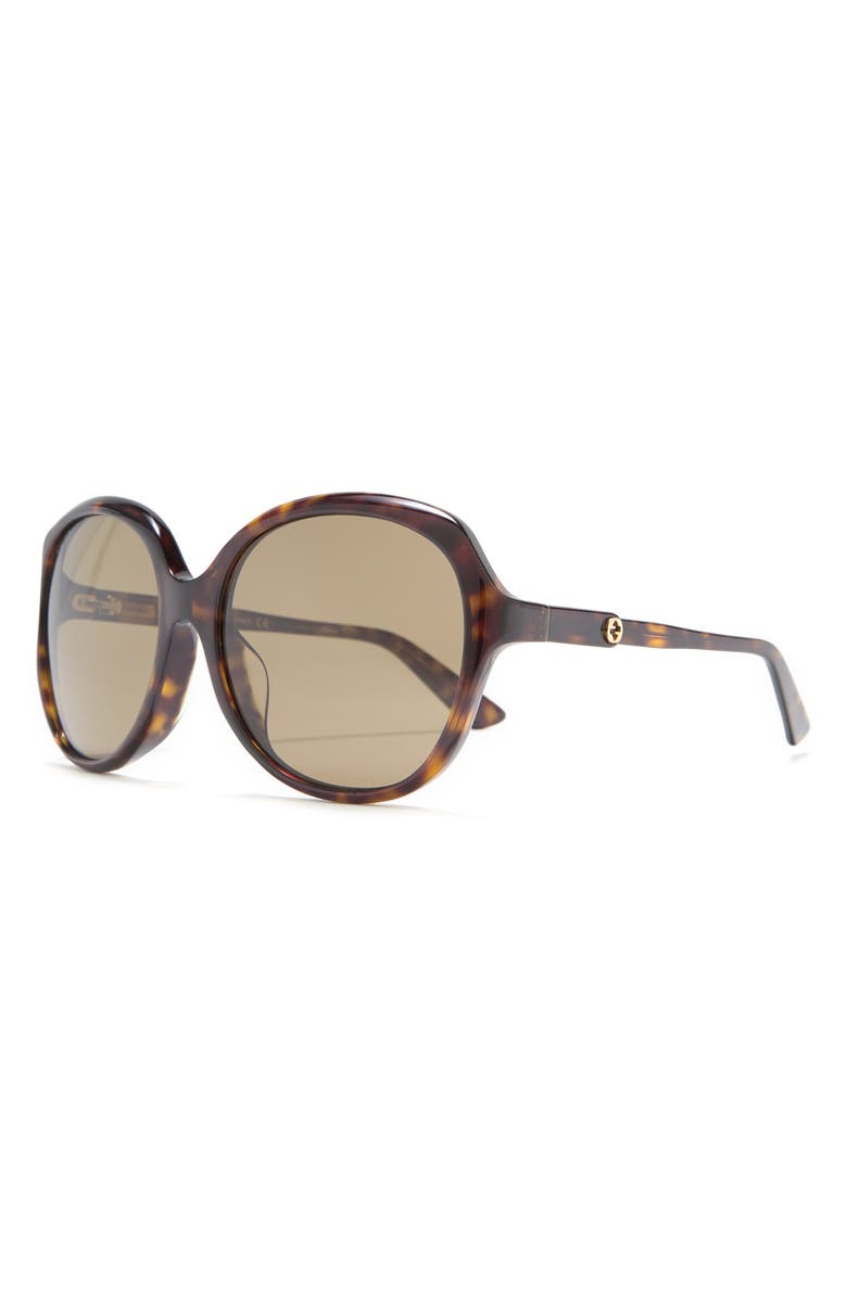Gucci 57mm Round Sunglasses, Alternate, color,