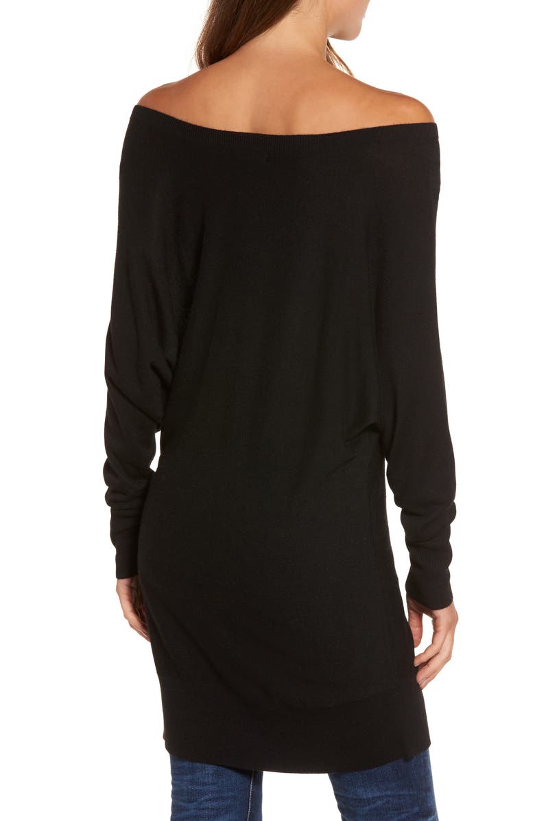 Trouvé Off the Shoulder Sweater Tunic, Alternate, color,