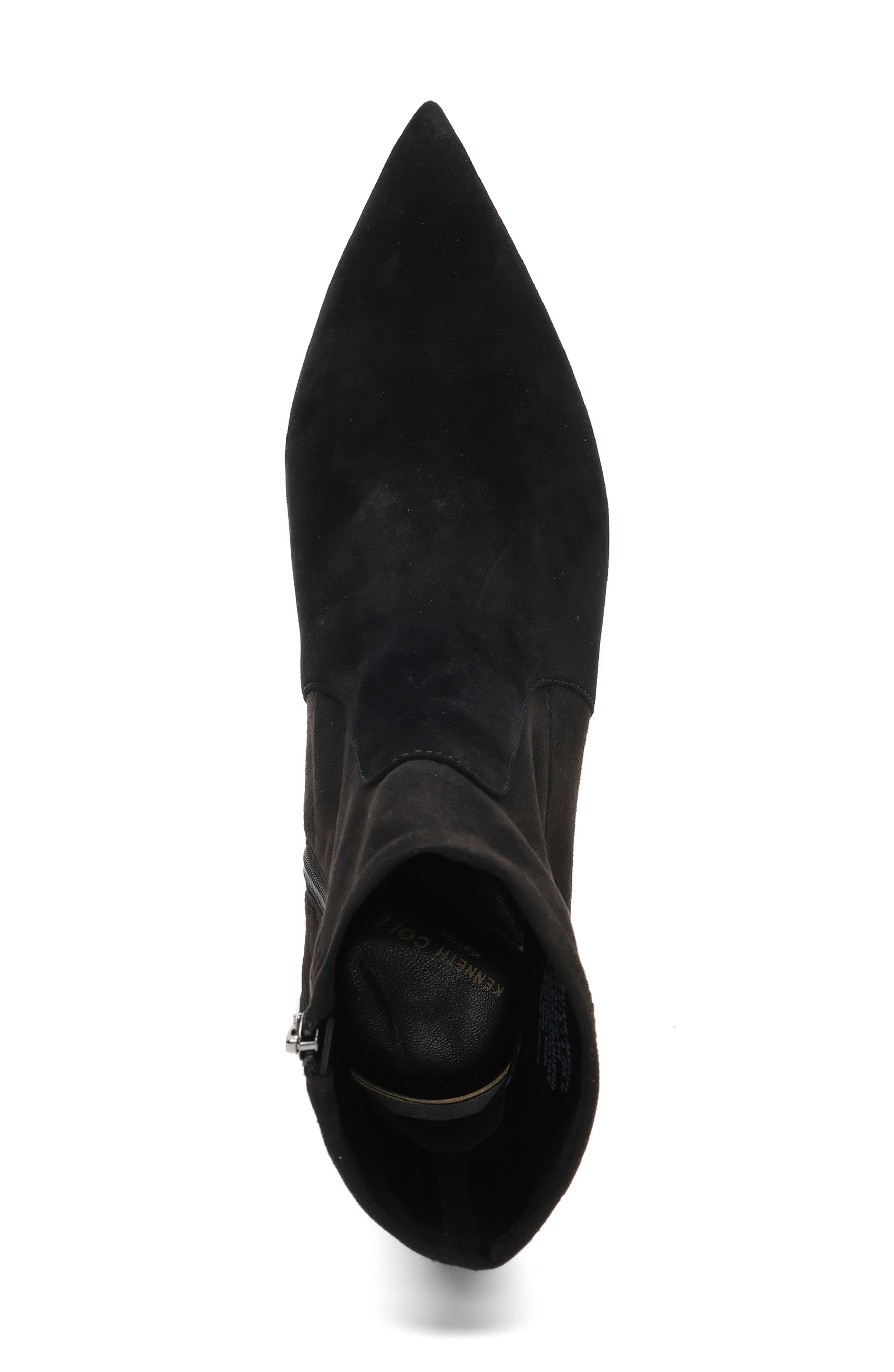 Odelle Leather Bootie, Alternate, color, BLACK SUEDE