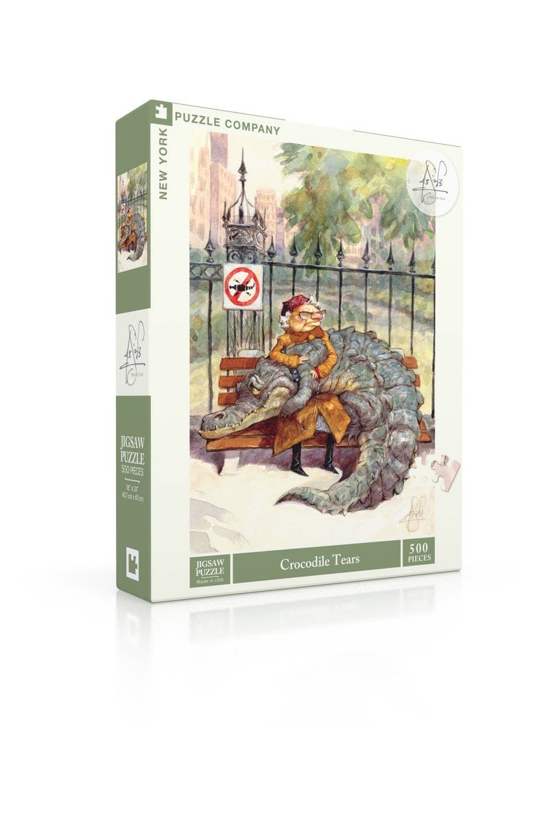 NEW YORK PUZZLE COMPANY Crocodile Tears 500 Piece Puzzle, Alternate, color, NO COLOR
