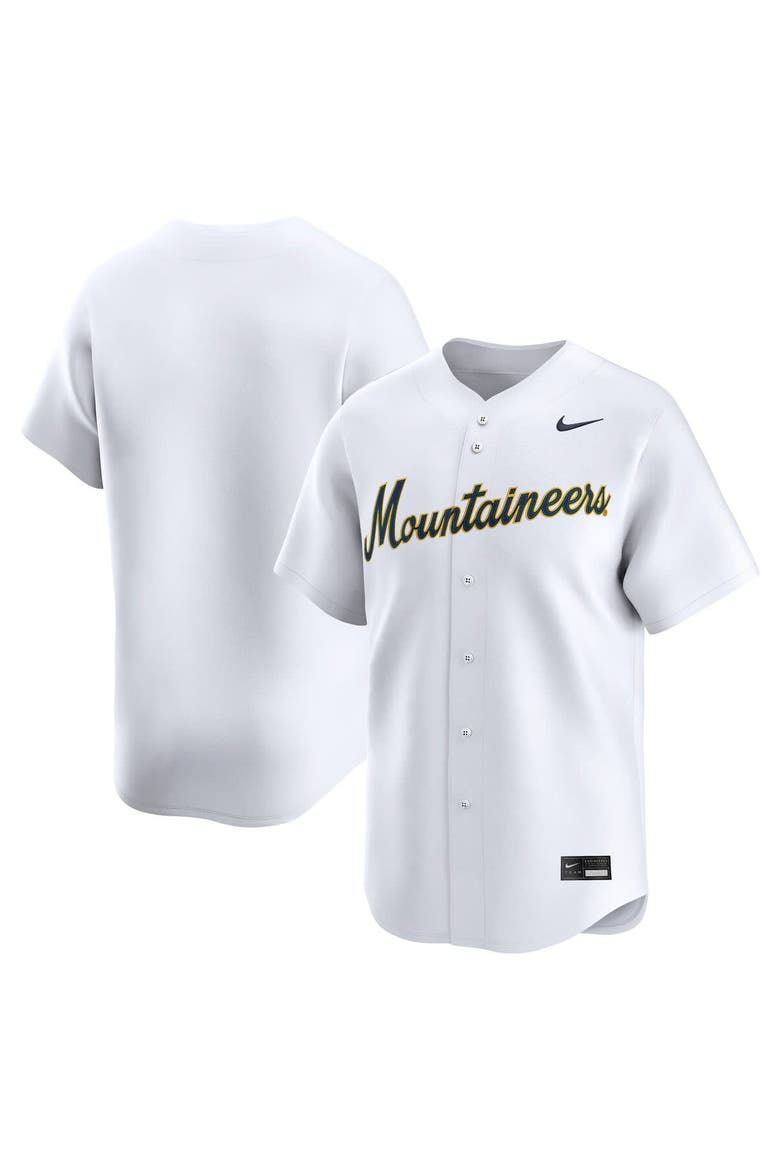 Men's Nike White West Virginia Mountaineers College Limited Baseball Jersey, Alternate, color, White