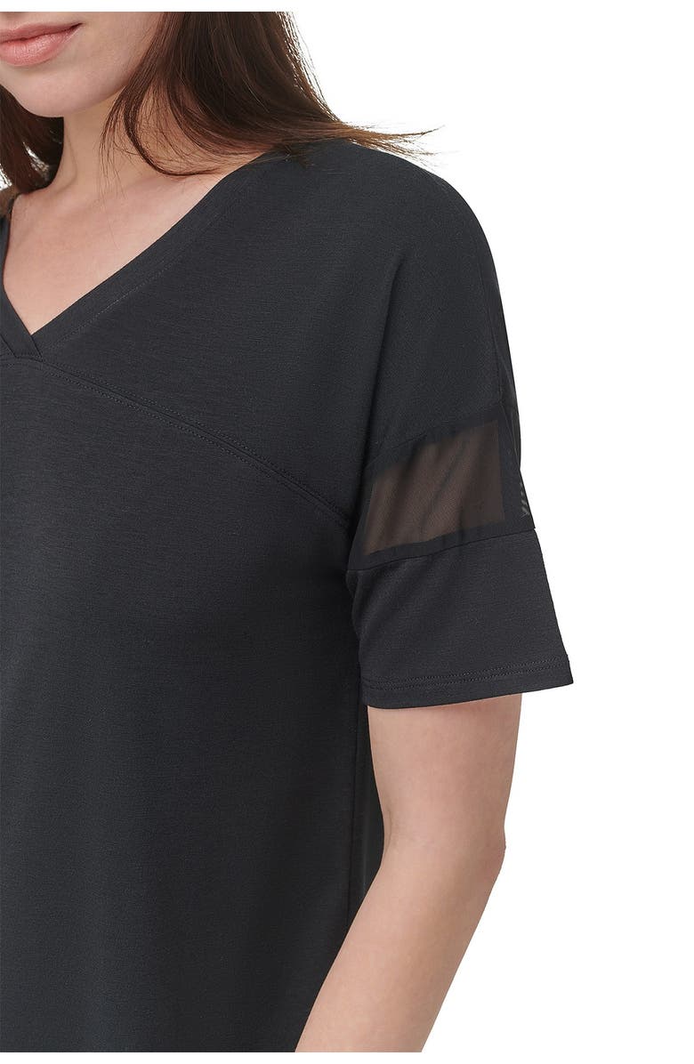 Marc New York Performance Mesh Detail Varsity Short Sleeve T-Shirt, Alternate, color, 