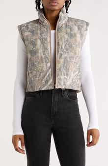Thread & Supply Camo Crop Puffer Vest