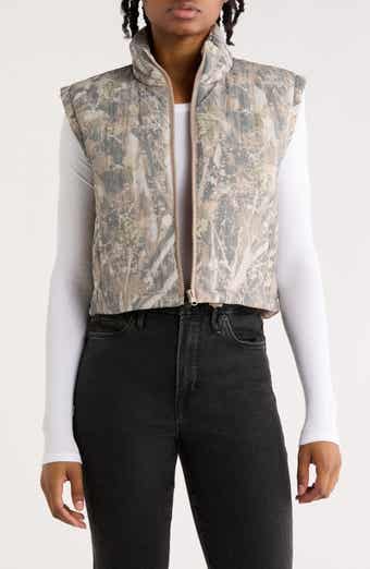 Thread & Supply Camo Crop Puffer Vest