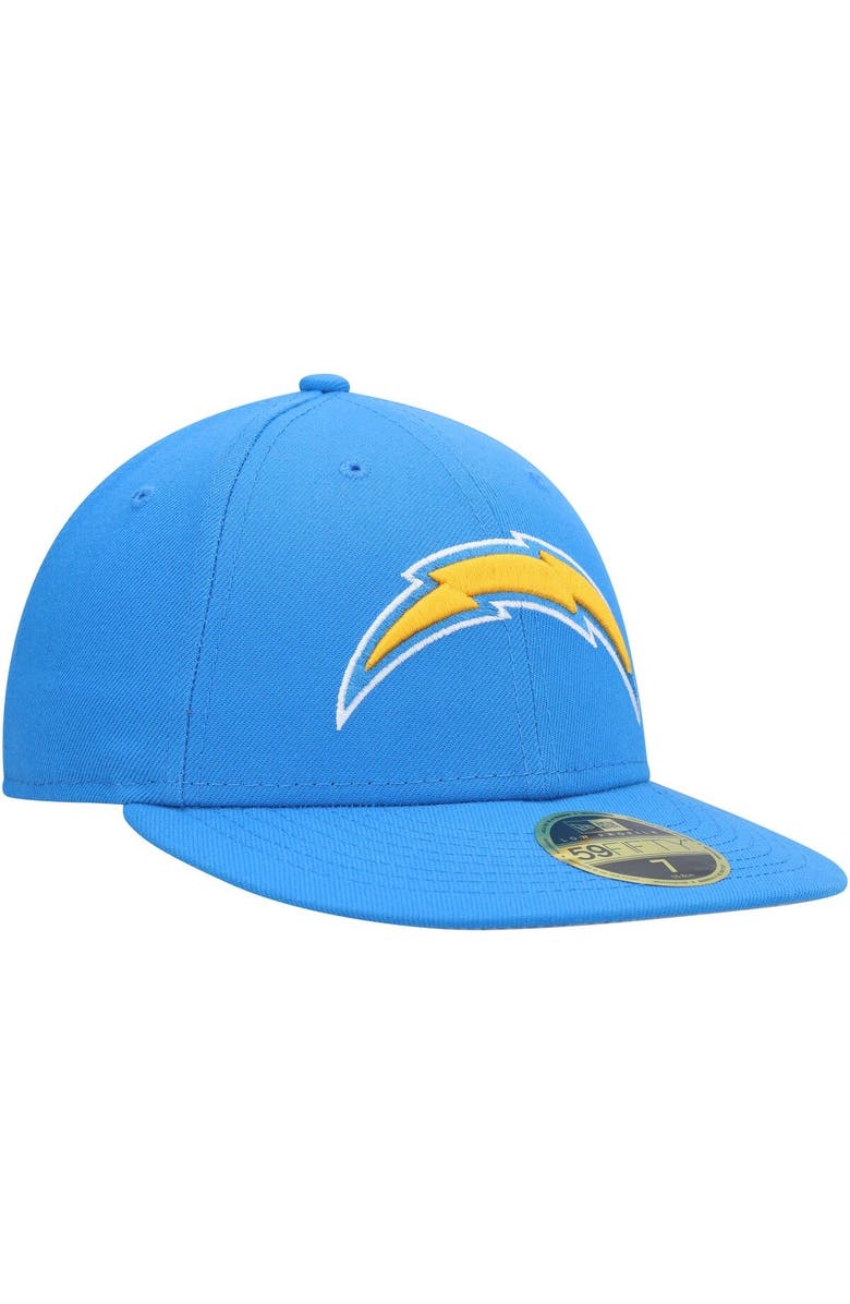 New Era Men's New Era Powder Blue Los Angeles Chargers Logo Omaha Low Profile 59FIFTY Fitted Hat, Alternate, color, 