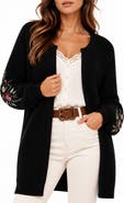 BY DESIGN Free Spirit Embroidered Cardigan