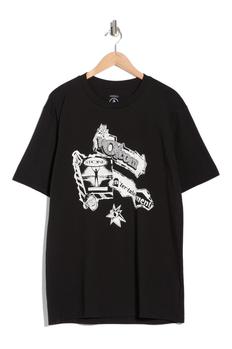 Stone Graphic T-Shirt, Alternate, color, BLACK