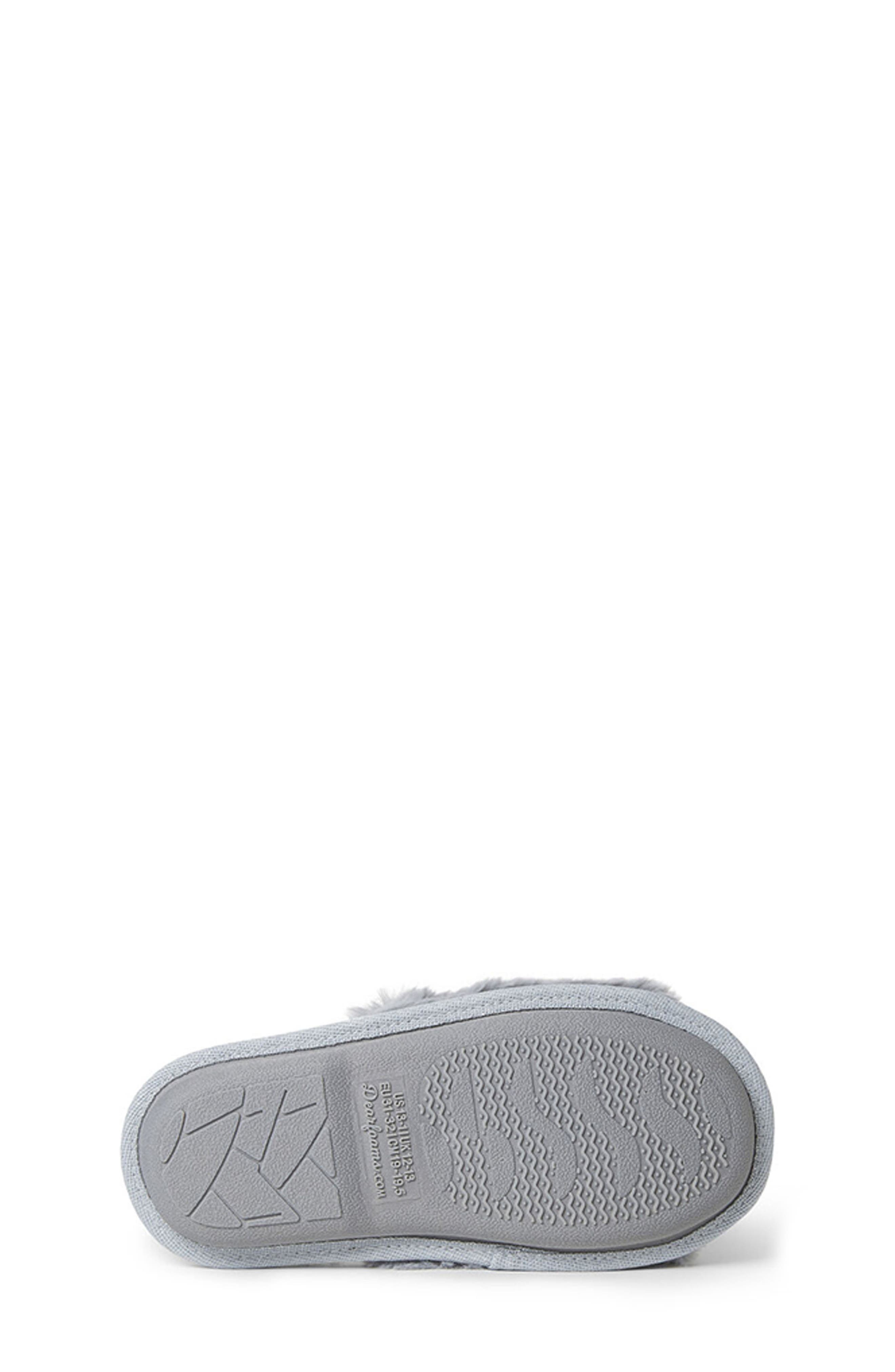 DEARFOAMS Kids' Faux Fur Slide Slipper, Alternate, color, 