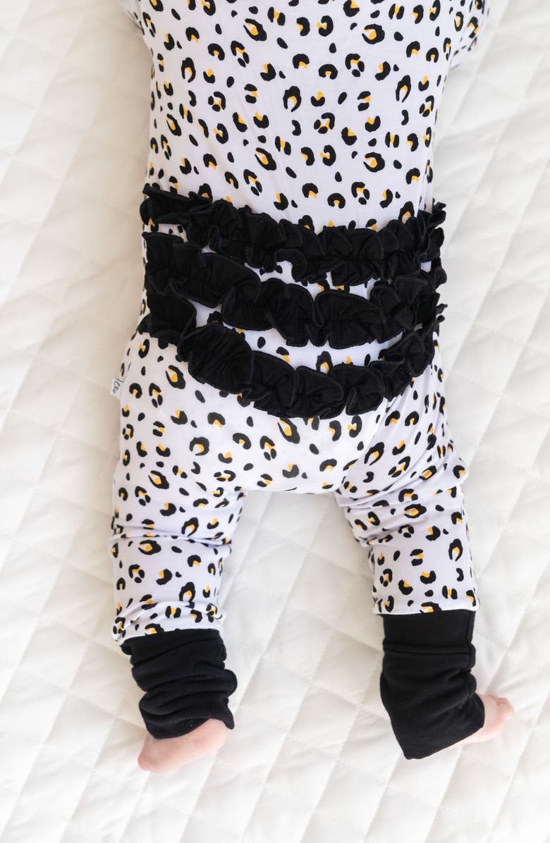 Laree + Co Allie Ruffle Convertible Footie, Alternate, color, Leopard