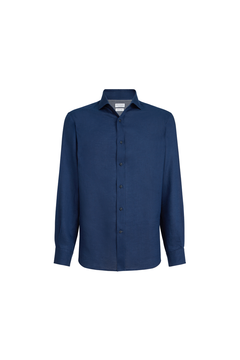 Linen shirt, Alternate, color, Navy Blue