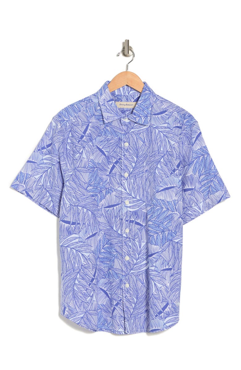 Tommy Bahama Tropical Vines Linen & Cotton Blend Button-Up Shirt, Alternate, color,