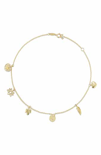 Ember Fine Jewelry 14K Gold Charm Anklet